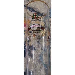 Lindemans Merchant Du Vin Framboise Belgian Beer Drink Glass Barware Belgium